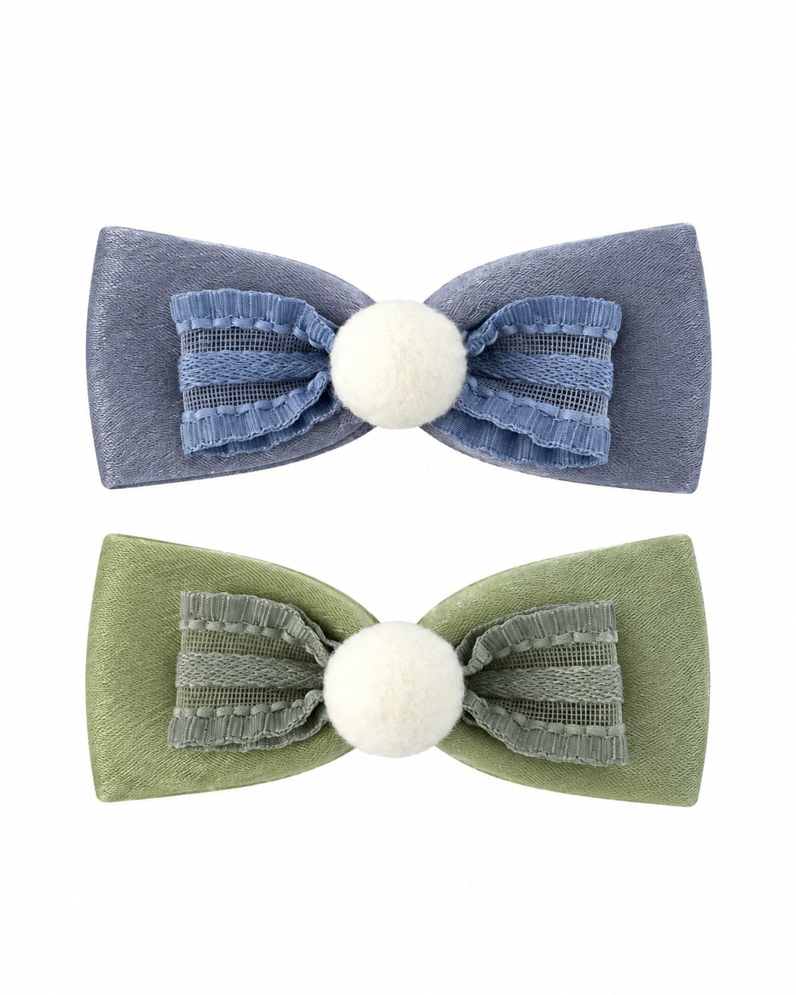 Pinzas Cocodrilo Lazo Organza SANON