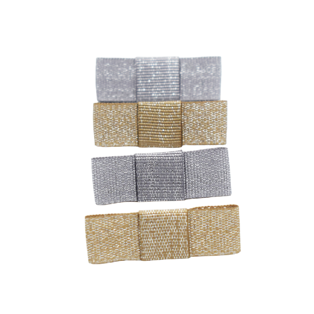 Pack of glitter bow clips.
